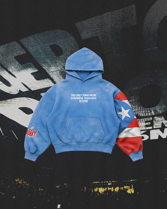 Bad Bunny Pr Hoodie The Only Thing More Powerful Than Hat Is Love Hoodie