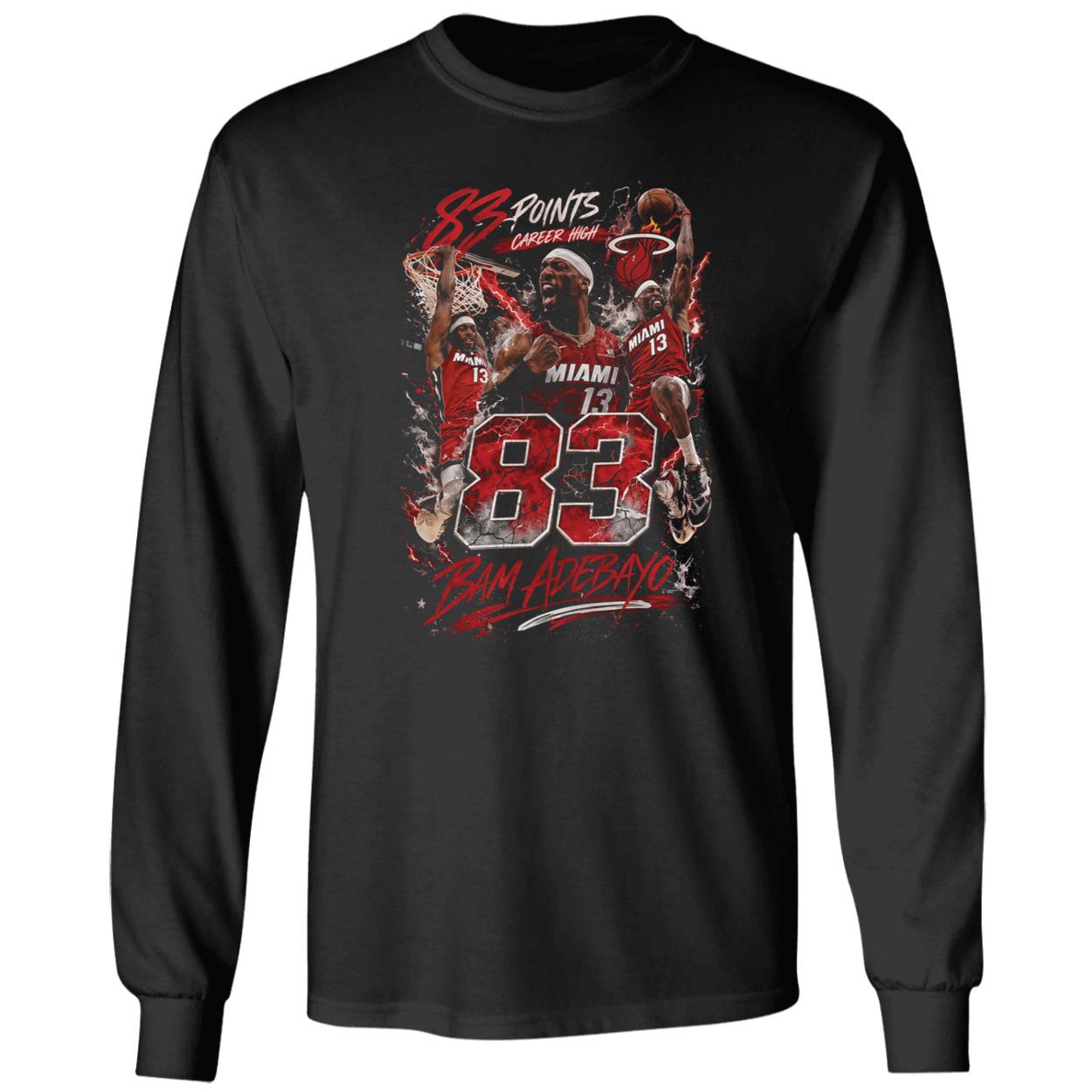 Bam Adebayo 83 Points Career High Shirt