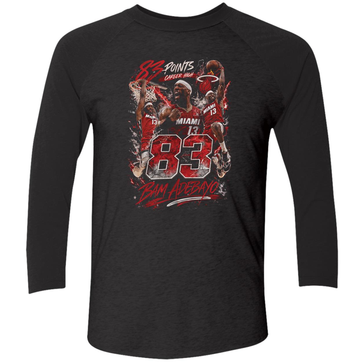 Bam Adebayo 83 Points Career High Shirt