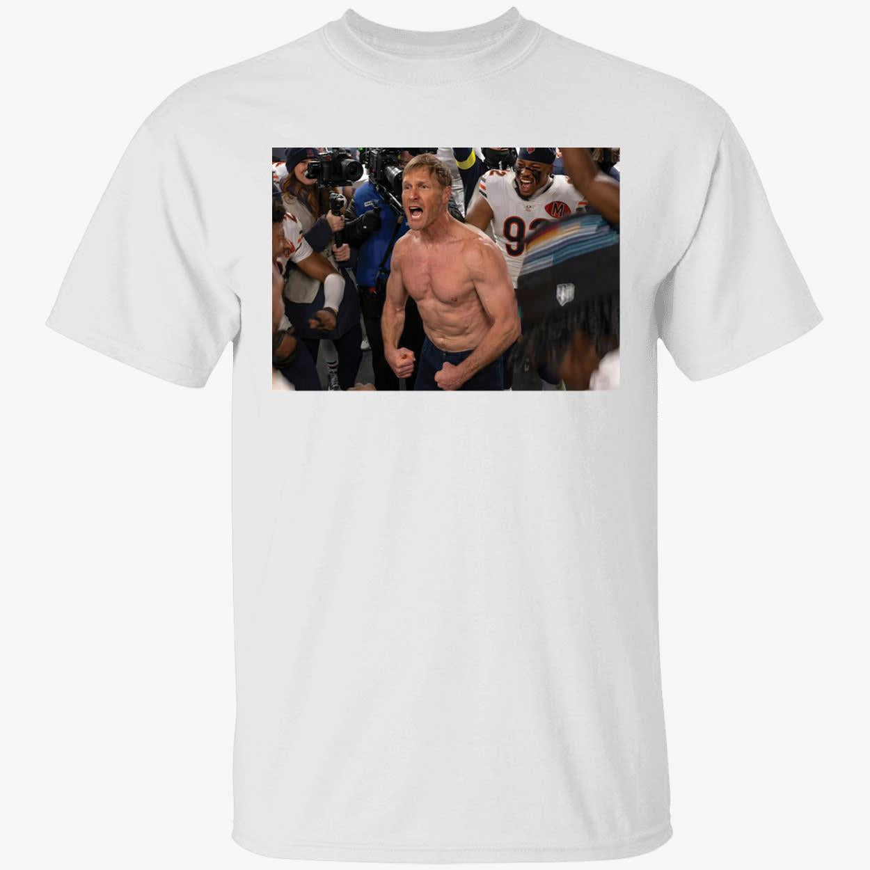 Chicago Bears Coach Ben Johnson Shows Off T-Shirt