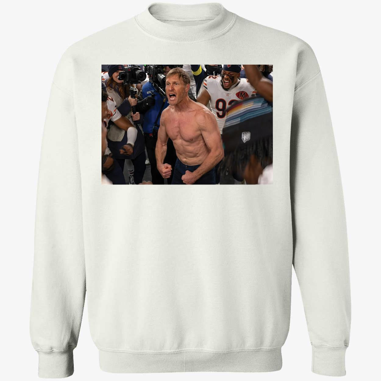 Bears Ben Johnson Rips Off Sweatshirt