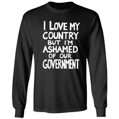 Billie Eilish I Love My Country But I'm Ashamed Of Our Government Shirt