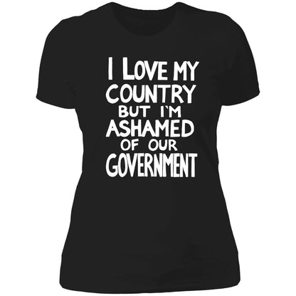 Billie Eilish I Love My Country But I'm Ashamed Of Our Government Shirt