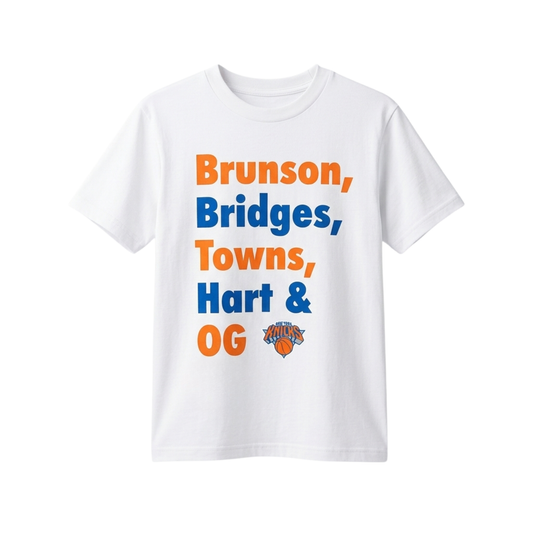 Brunson Bridges Towns Hart OG Knicks Championship Shirt