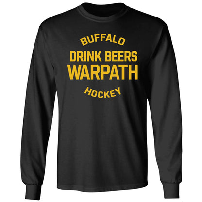 Buffalo Drink Beers Warpath Hockey Shirt