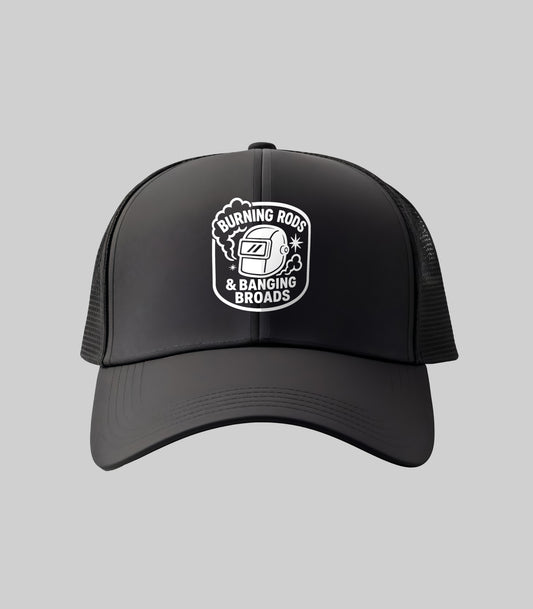 Burning Rods And Banging Broads Trucker Hat