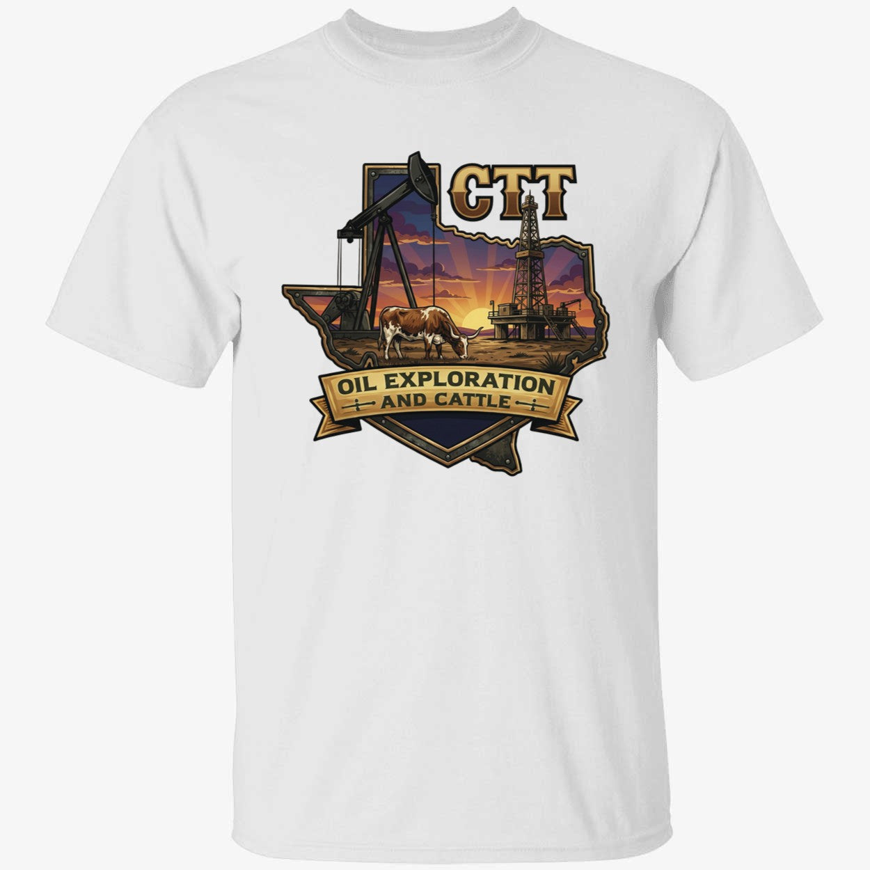 CTT Oil Exploration And Cattle Shirt