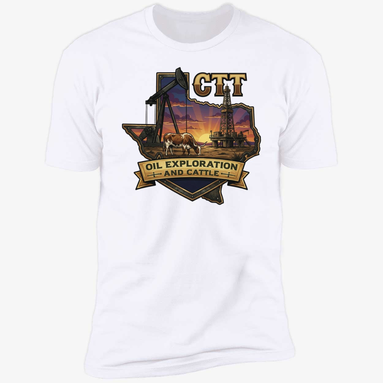 CTT Oil Exploration And Cattle Shirt