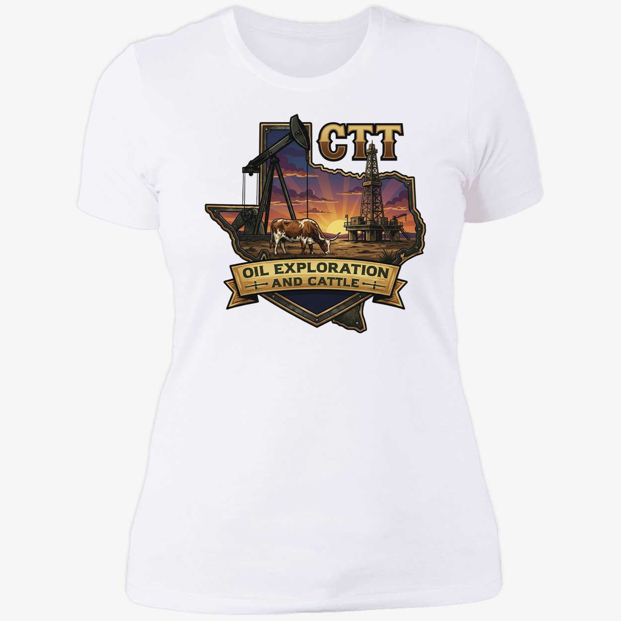 CTT Oil Exploration And Cattle Shirt