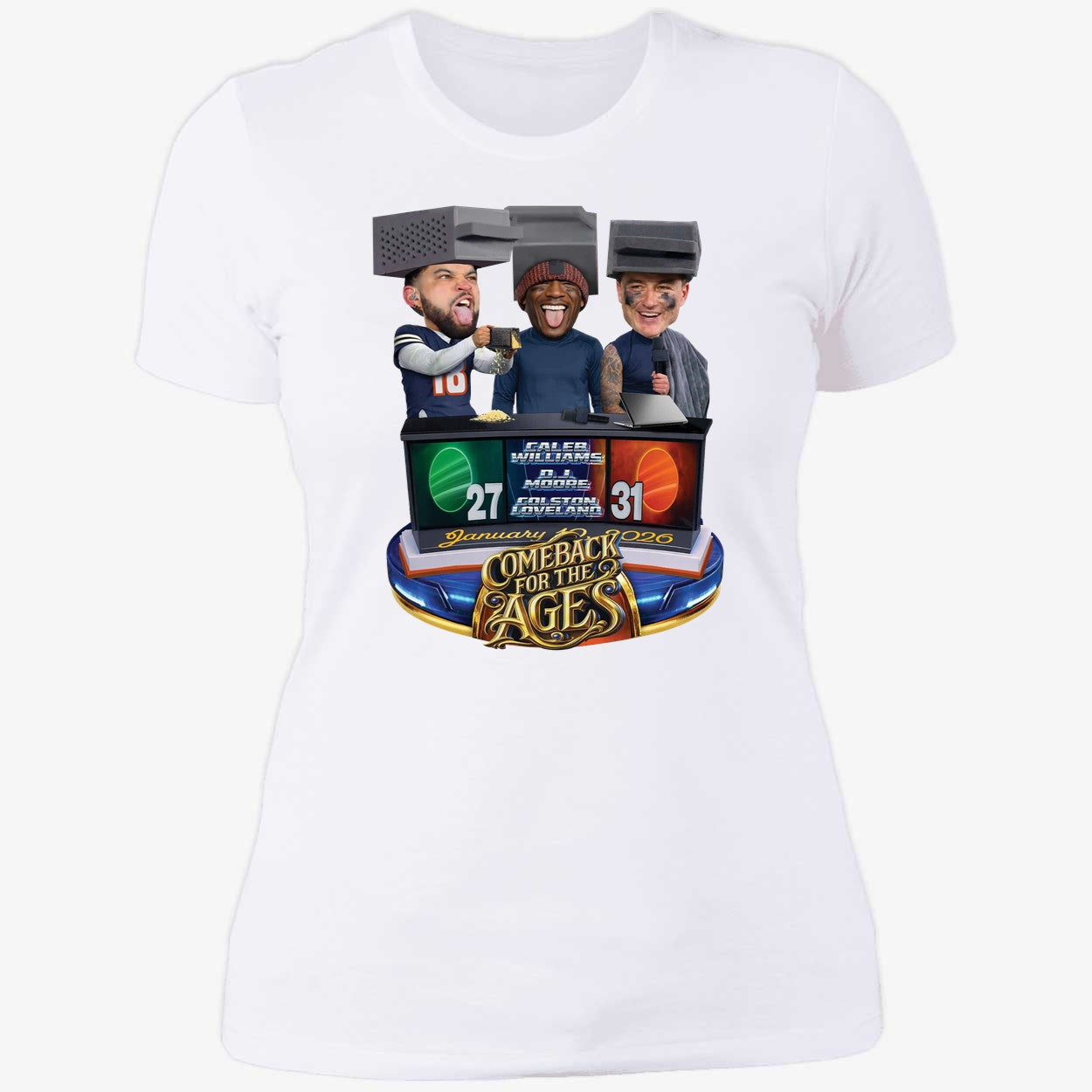 Caleb Williams Colston Loveland DJ Moore Comeback For The Ages Shirt