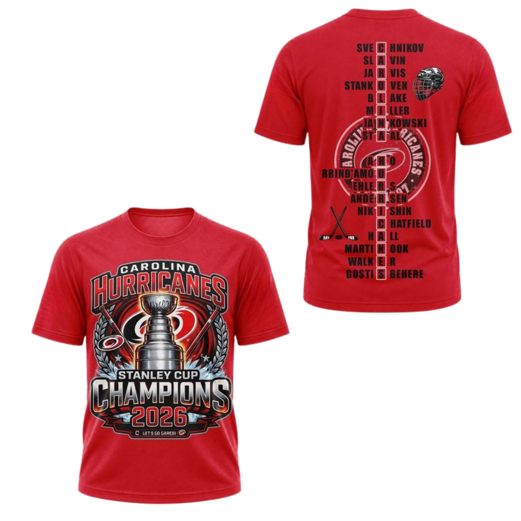 Carolina Hurricanes Stanley Cup Champions 2026 Shirt