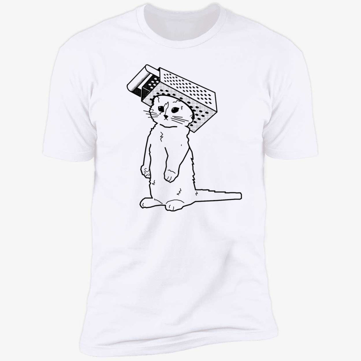 Cheese Grater Cat Shirt