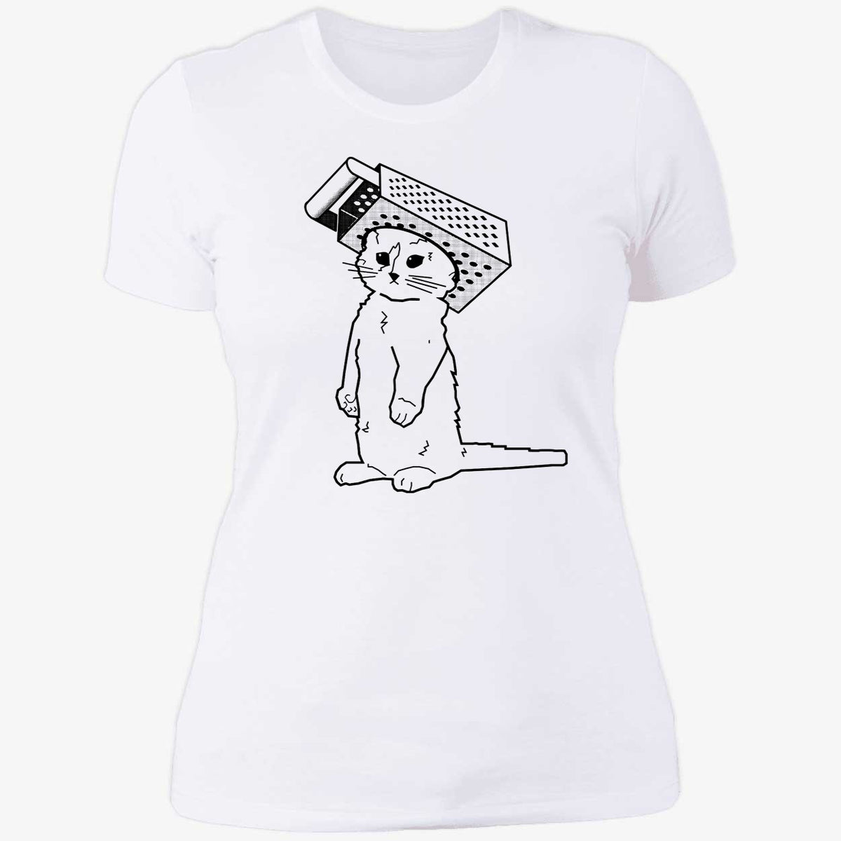 Cheese Grater Cat Shirt