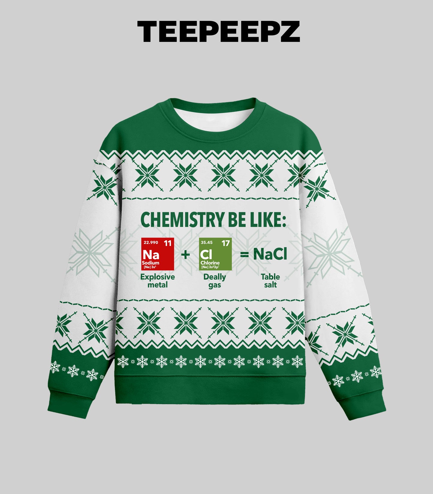 Chemistry Be Like Ugly Christmas Sweater