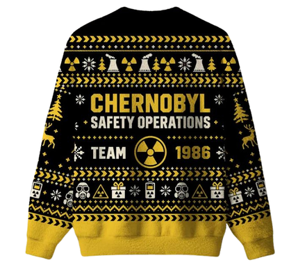 Chernobyl Safety Operations Team 1986 Ugly Christmas Sweater