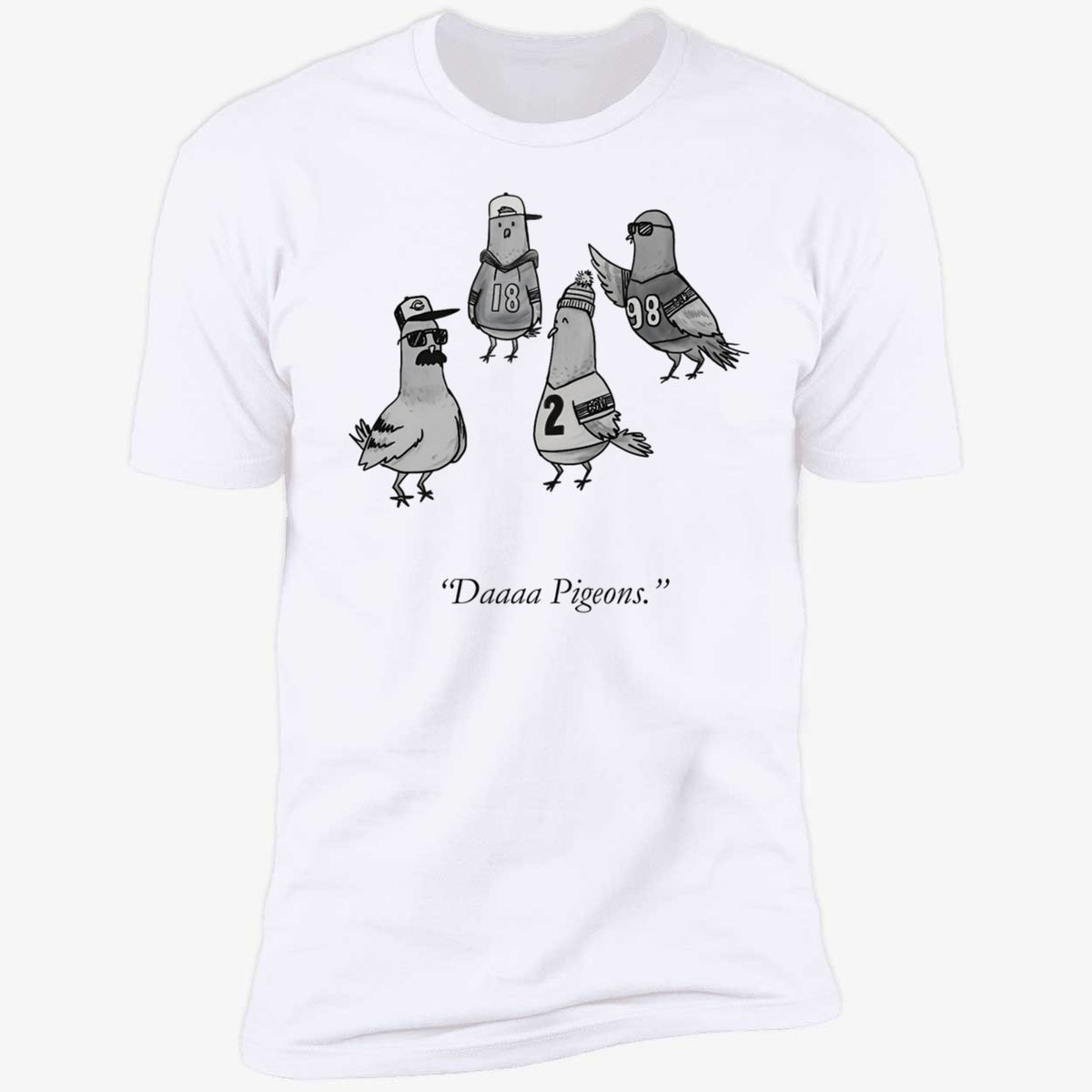 Chicago Bears Daaaa Pigeons Long Sleeve Shirt