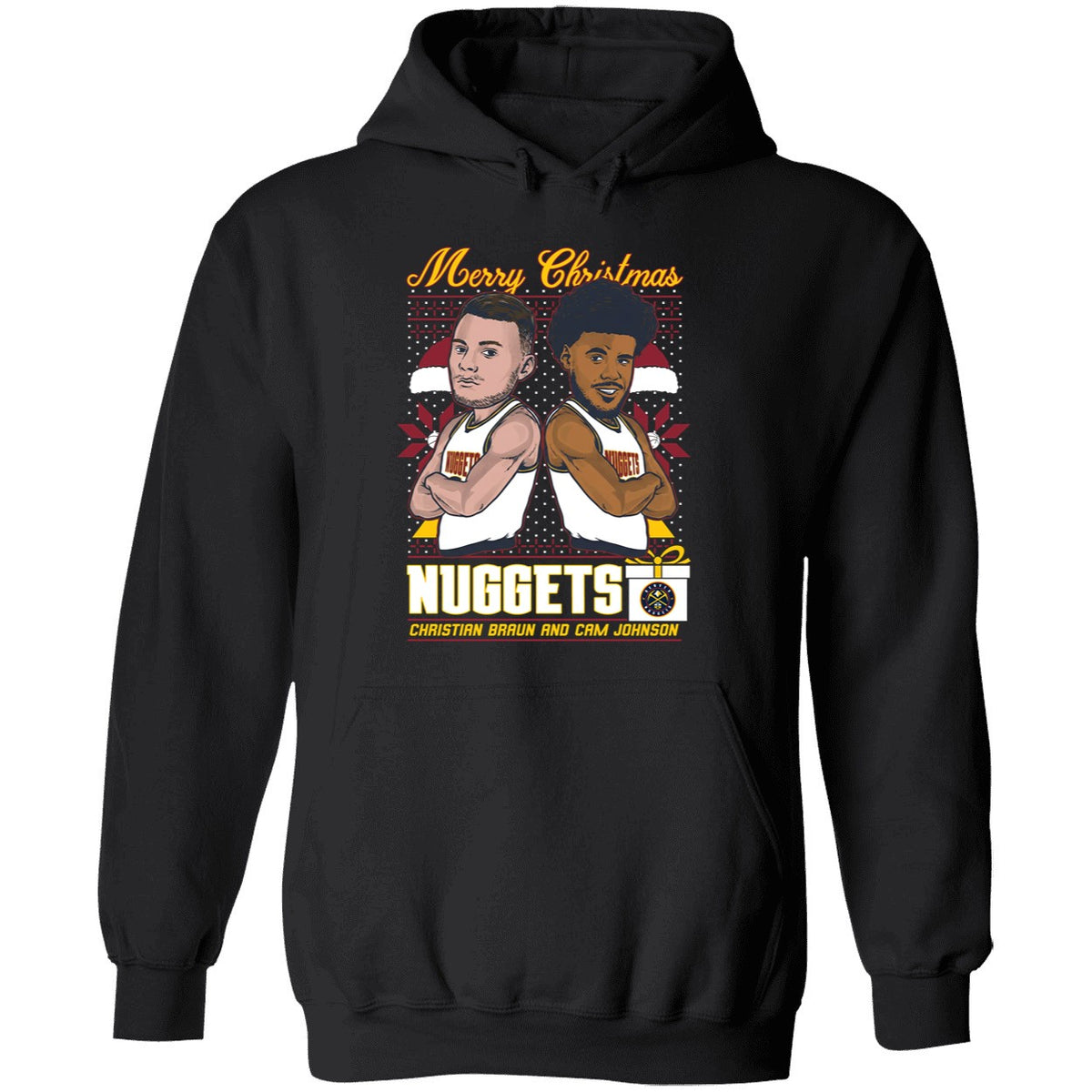 Christian Braun And Cam Johnson Nuggets Merry Christmas Shirt