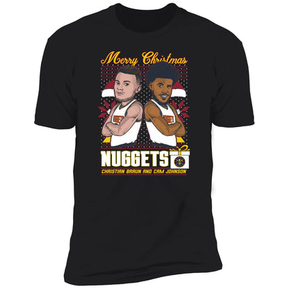Christian Braun And Cam Johnson Nuggets Merry Christmas Shirt