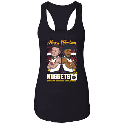 Christian Braun And Cam Johnson Nuggets Merry Christmas Shirt
