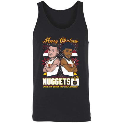 Christian Braun And Cam Johnson Nuggets Merry Christmas Shirt