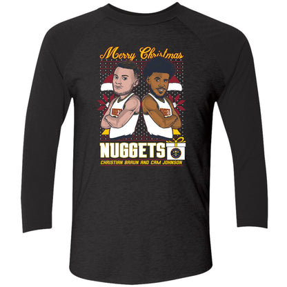 Christian Braun And Cam Johnson Nuggets Merry Christmas Shirt