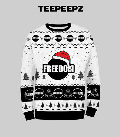 Christmas Freedom Charlie Kirk Ugly Sweater