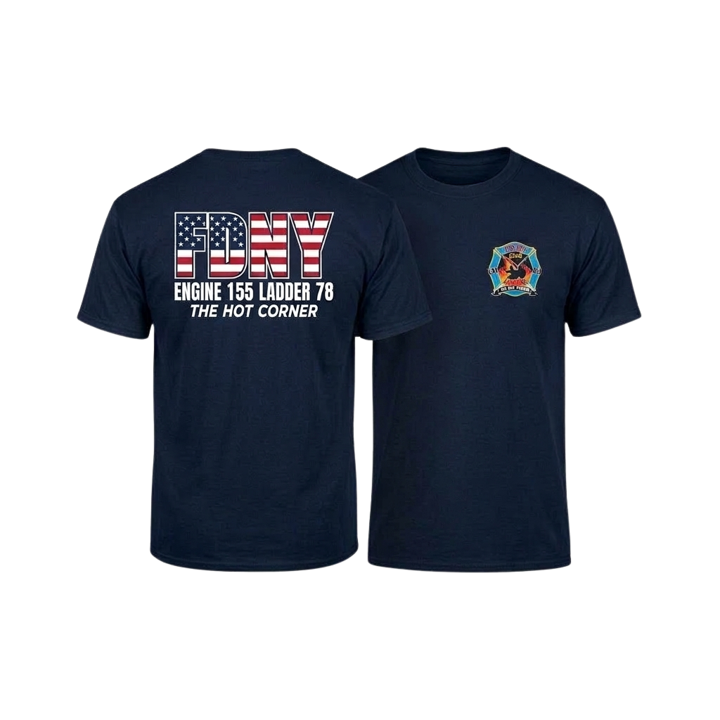 Coach Freeman FDNY Engine 155 L-78 9/11 25th Anniversary Shirt