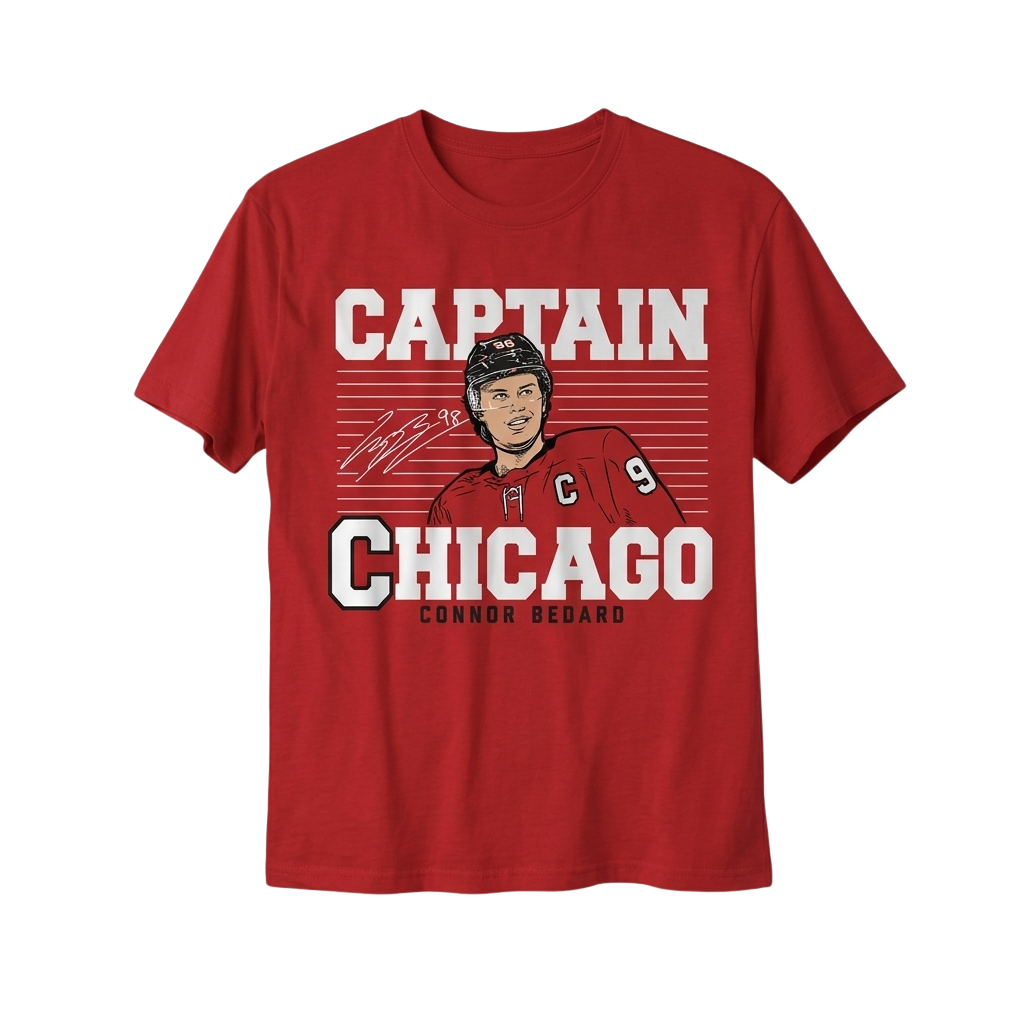Connor Bedard Captain Chicago Shirt