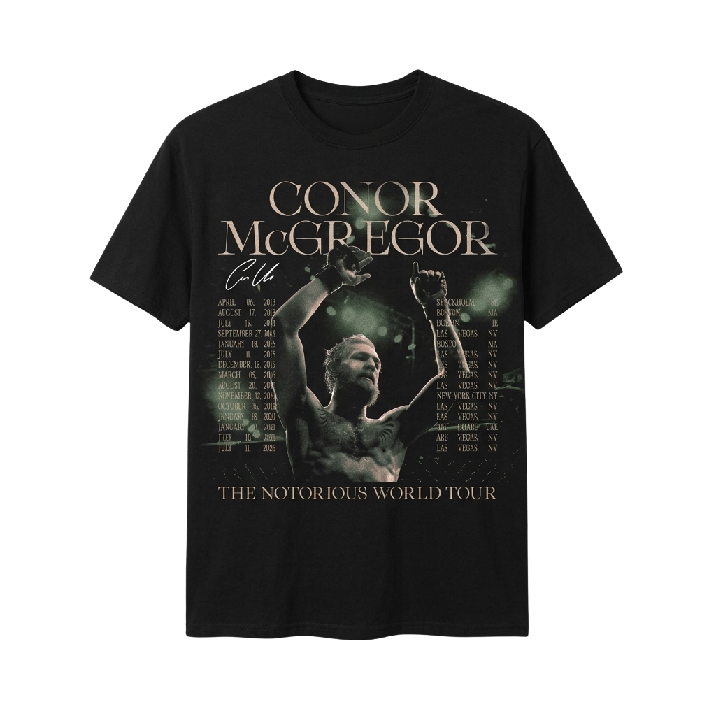 Conor McGregor The Notorious World Tour Shirt