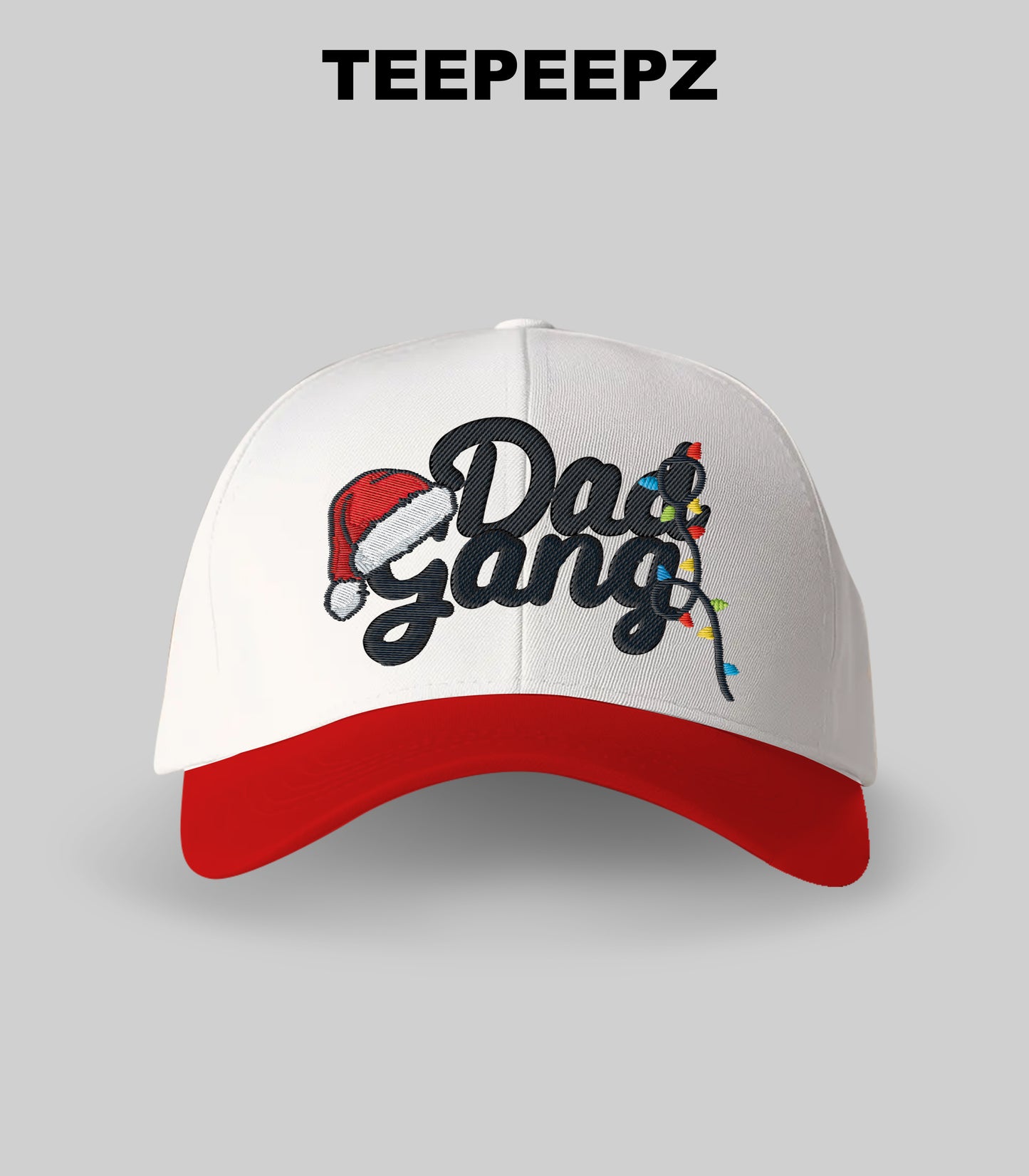 Dad Gang Christmas Light Better Not Pout Hat