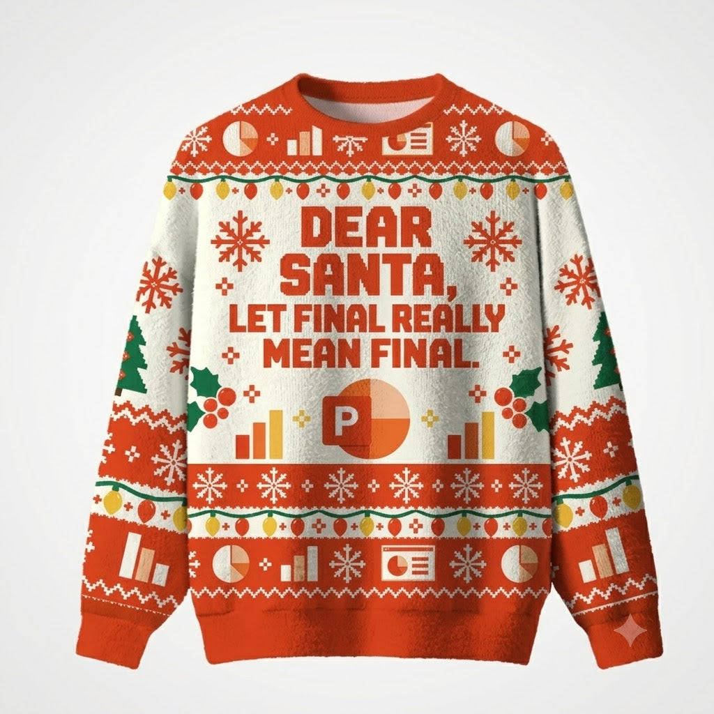 Dear Santa Let Final Really Mean Final Christmas Sweater