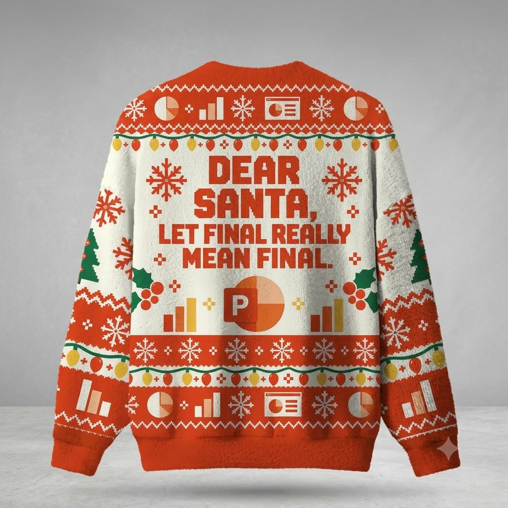 Dear Santa Let Final Really Mean Final Christmas Sweater