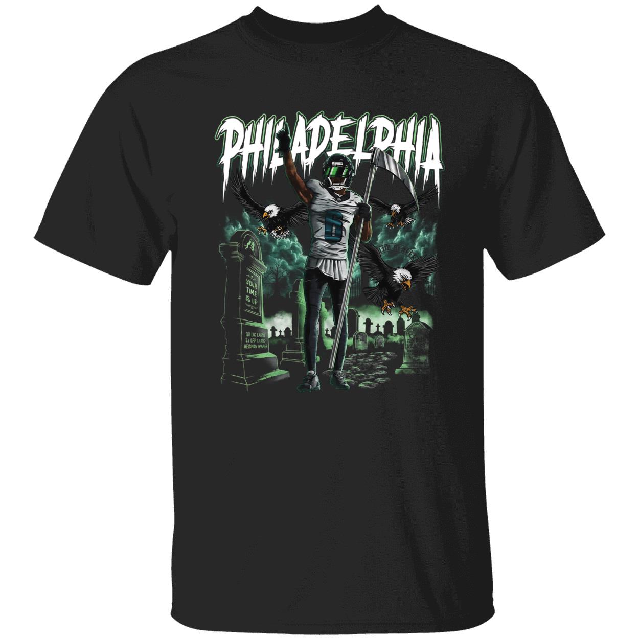 Devonta Smith Slim Reaper Graveyard T-Shirt