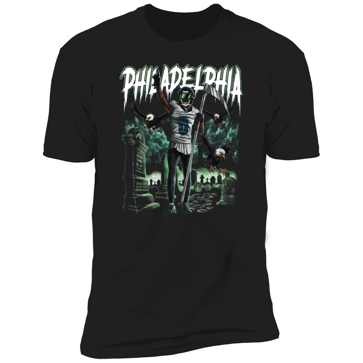 Devonta Smith Slim Reaper Graveyard Premium SS T-Shirt