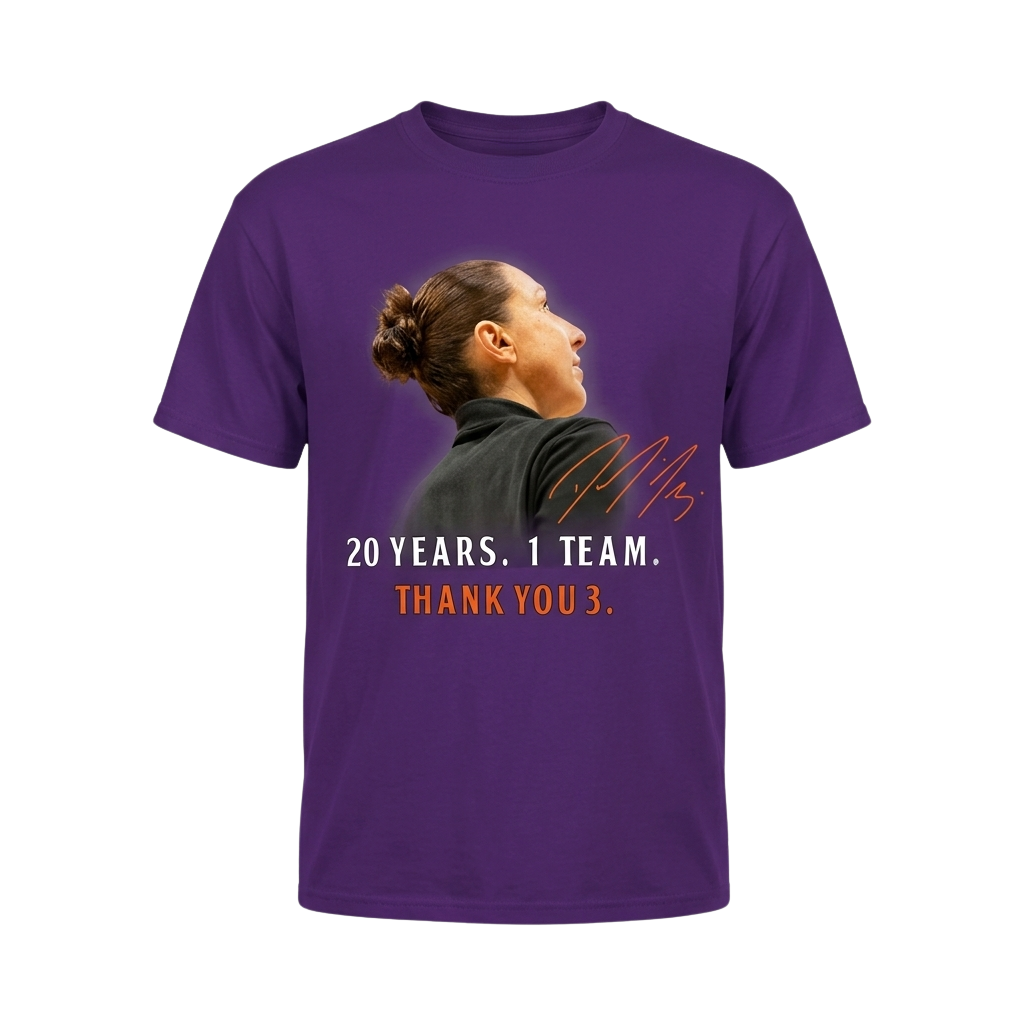 Diana Taurasi 20 Years 1 Team Thank You 3 Shirt