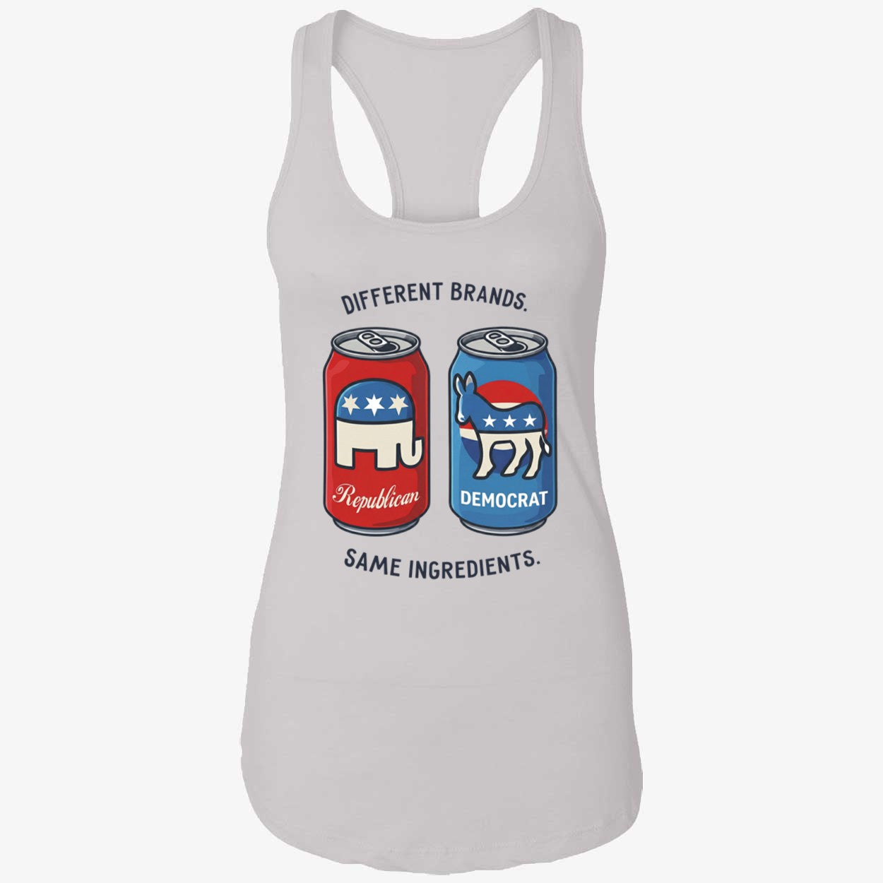 Different Brands Same Ingredients Bold Political Satire Shirt