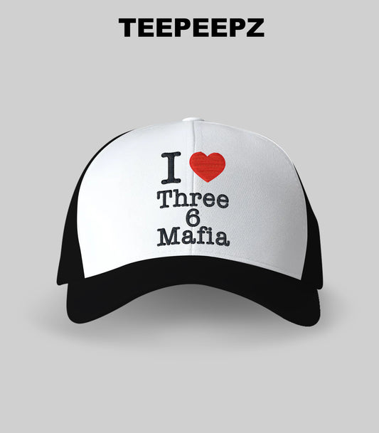 Dj Paul I Love Three 6 Mafia Hat