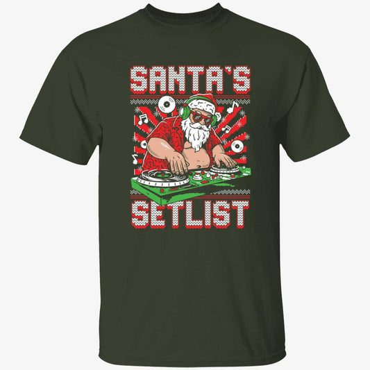 Dj Santa's Setlist Christmas T-Shirt