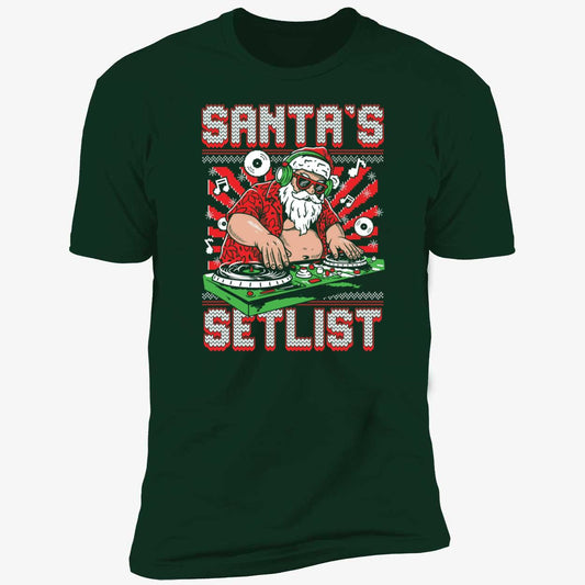 Dj Santa's Setlist Christmas Premium SS T-Shirt