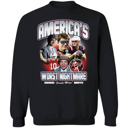 Drake Maye America's Worst Nightmare Shirt