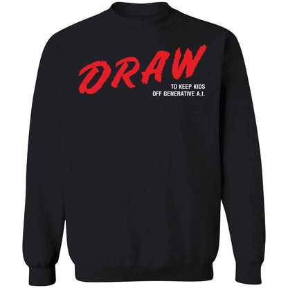 Draw To Keep Kids Away From Generative AI Shirt