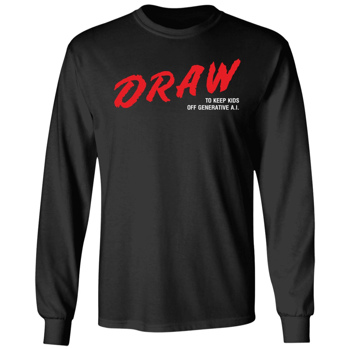 Draw To Keep Kids Away From Generative AI Shirt