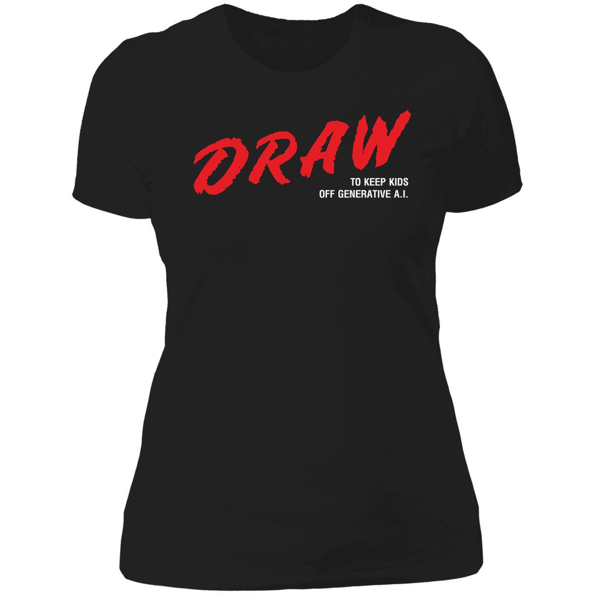 Draw To Keep Kids Away From Generative AI Shirt