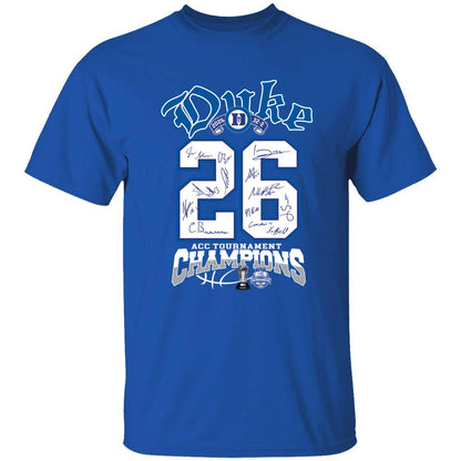 Duke 2026 Acc Tournament Champions Shirt