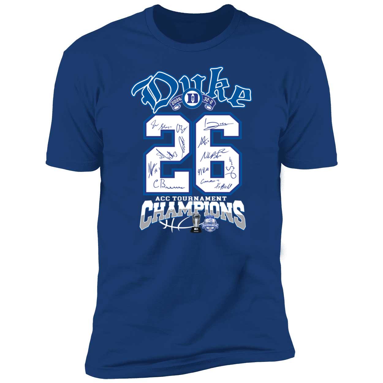 Duke 2026 Acc Tournament Champions Shirt