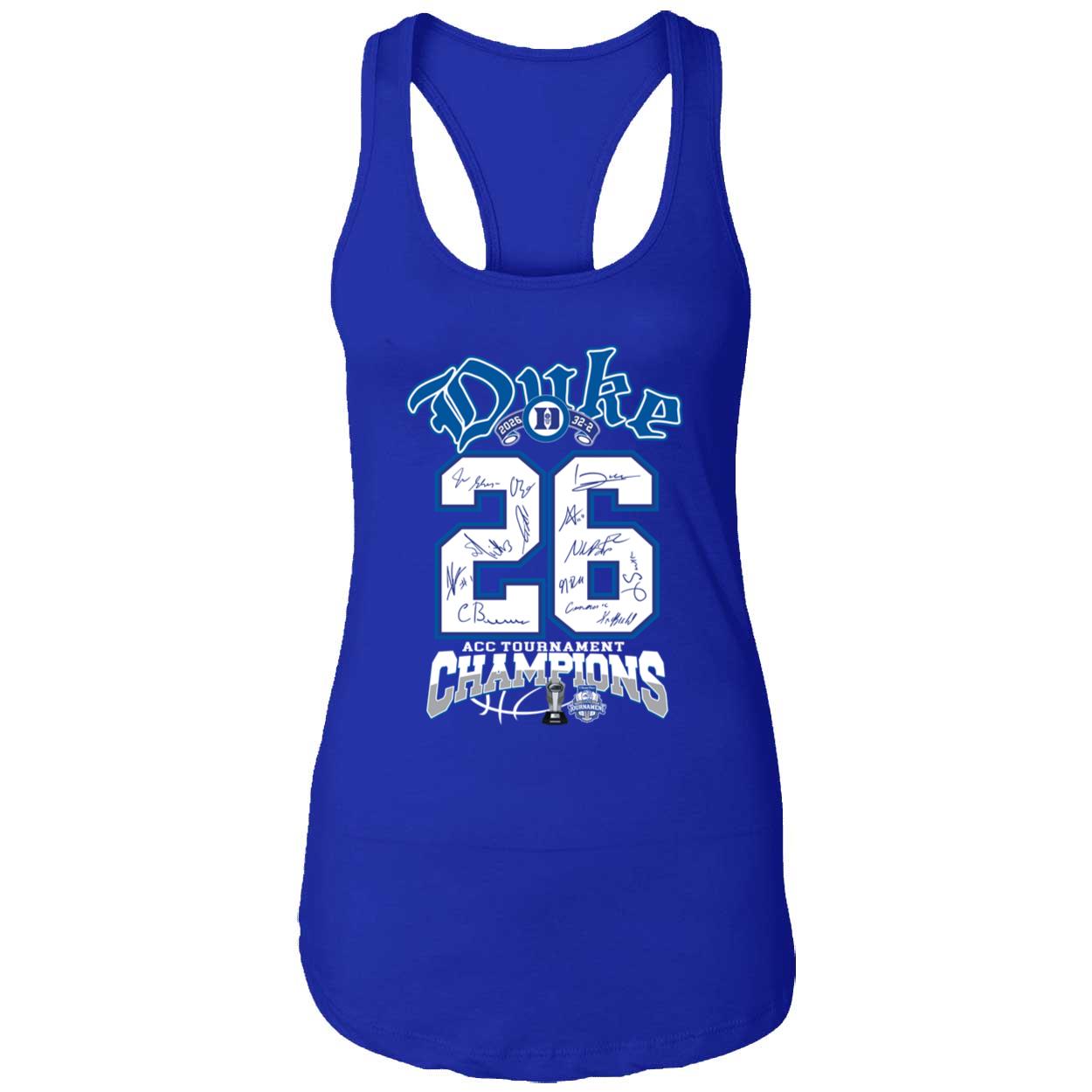Duke 2026 Acc Tournament Champions Shirt