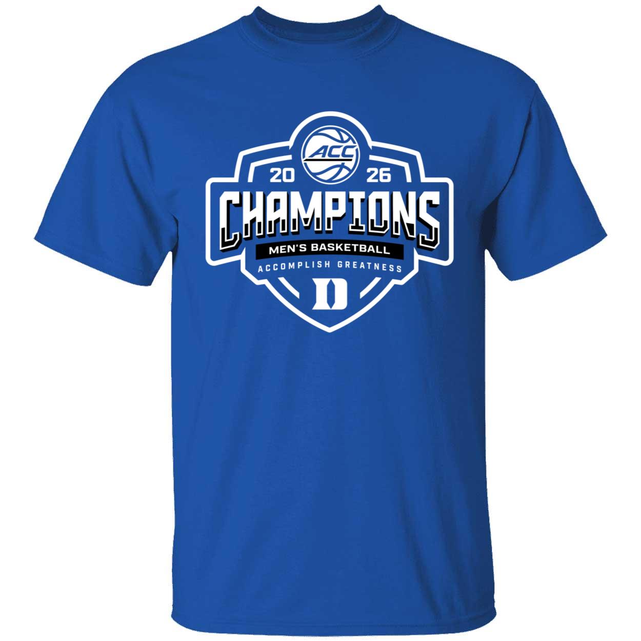 Duke ACC 2026 Champions Men's Basketball Shirt