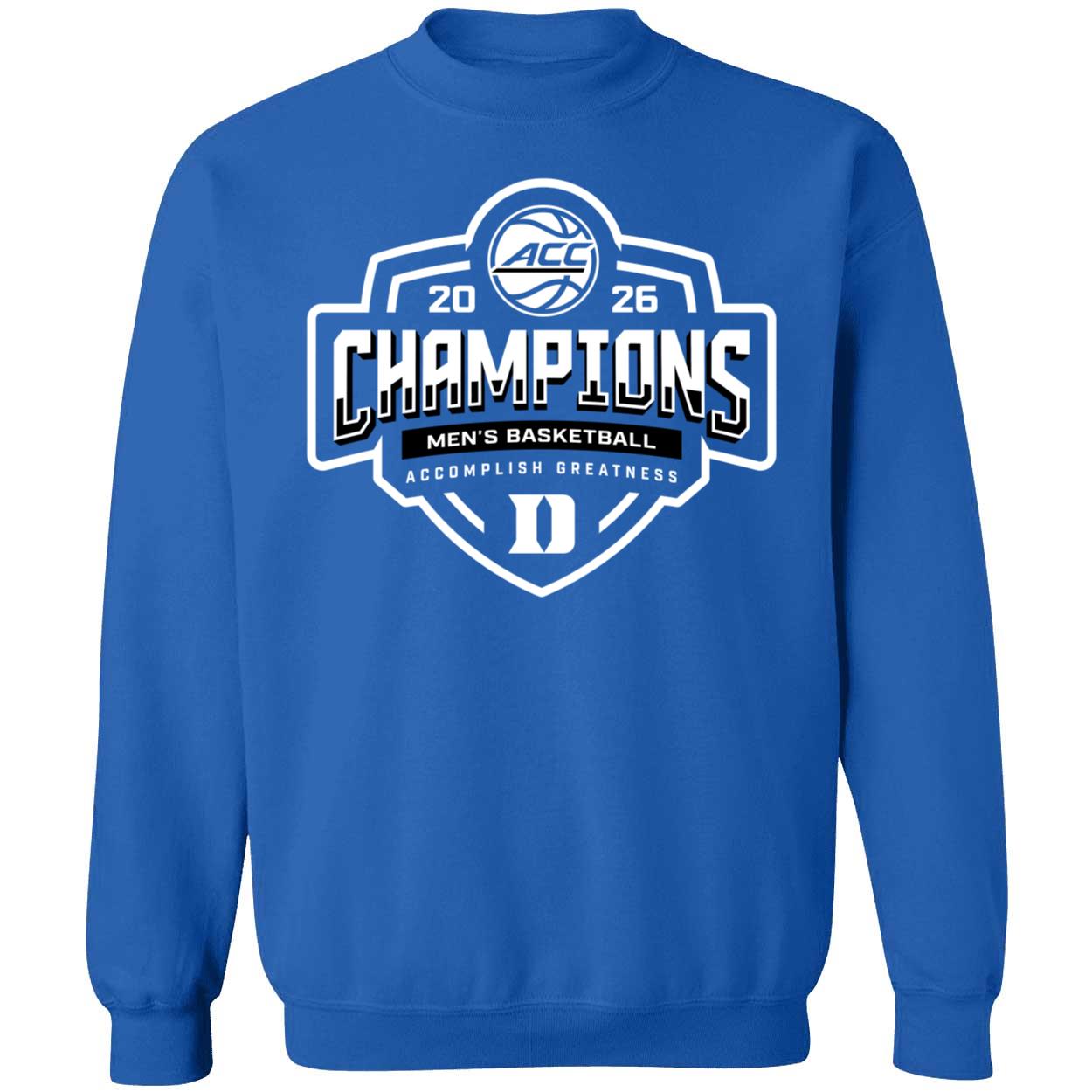 Duke ACC 2026 Champions Men's Basketball Shirt