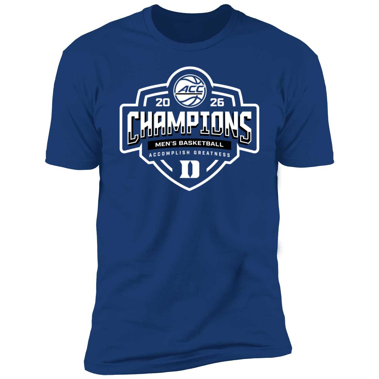 Duke ACC 2026 Champions Men's Basketball Shirt