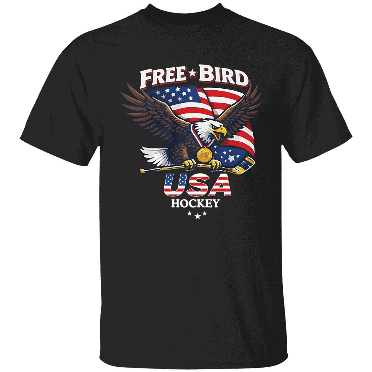 Eagle Free Bird Usa Hockey Shirt